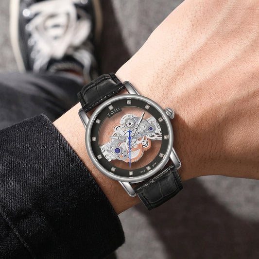 TOMI T-102 Face gear dual strap luxury men's watch