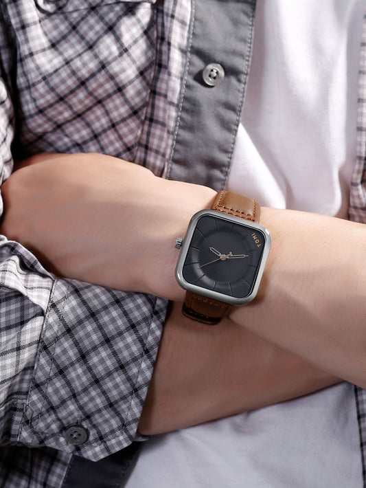 TOMI T-093 square men's premium quartz watch