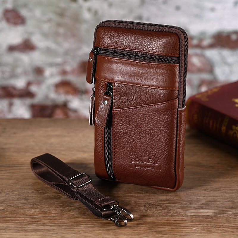 Genuine Leather Waist & Crossbody Bag