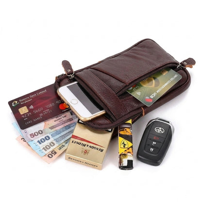 Genuine Leather Waist & Crossbody Bag