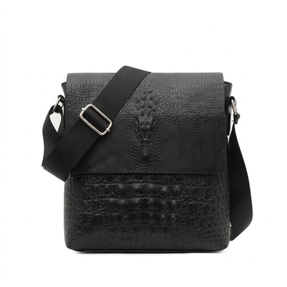Executive Crocodile Pattern Shoulder Bag