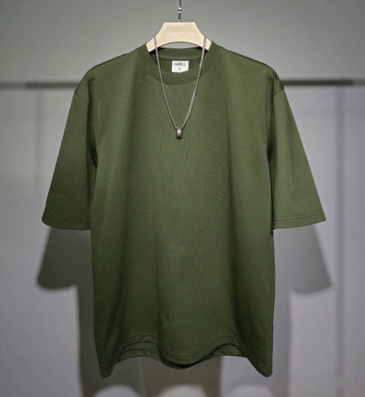 DROP SHOULDER T-SHIRT (DARK OLIVE)