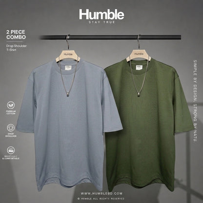 DROP SHOULDER T-SHIRT COMBO