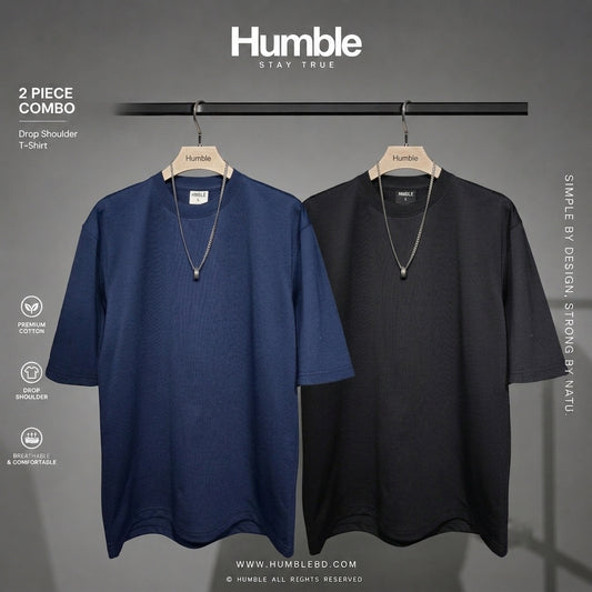 DROP SHOULDER T-SHIRT COMBO