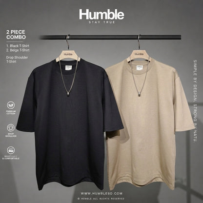DROP SHOULDER T-SHIRT COMBO
