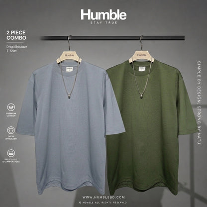 DROP SHOULDER T-SHIRT COMBO