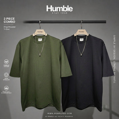 DROP SHOULDER T-SHIRT COMBO