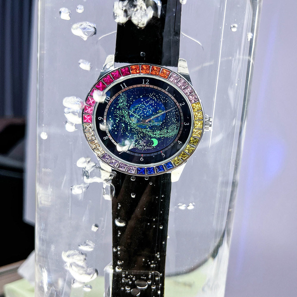 AOKULASIC starry sky color diamond automatic mechanical watch