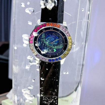 AOKULASIC starry sky color diamond automatic mechanical watch