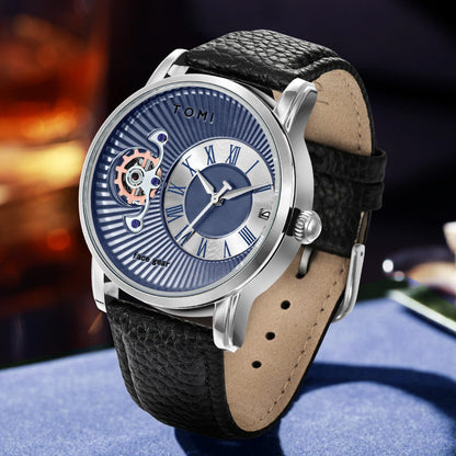 TOMI T-104 Face gear dual strap luxury men's watch