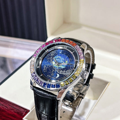 AOKULASIC starry sky color diamond automatic mechanical watch
