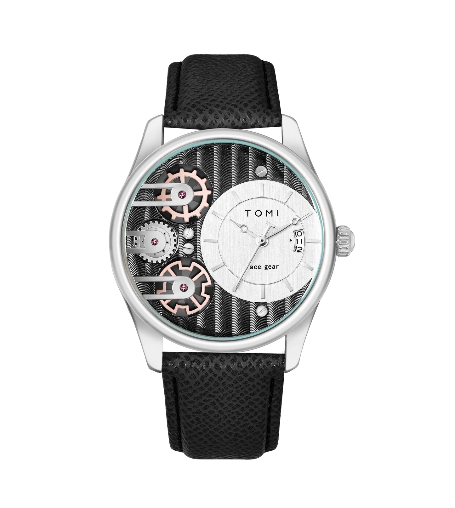 TOMI  T-106 Face Gear dual strap men's watch
