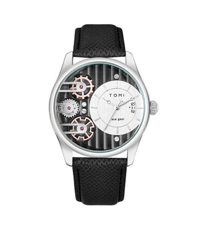 TOMI  T-106 Face Gear dual strap men's watch